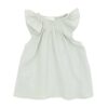 Baby girl pale green dress crepe